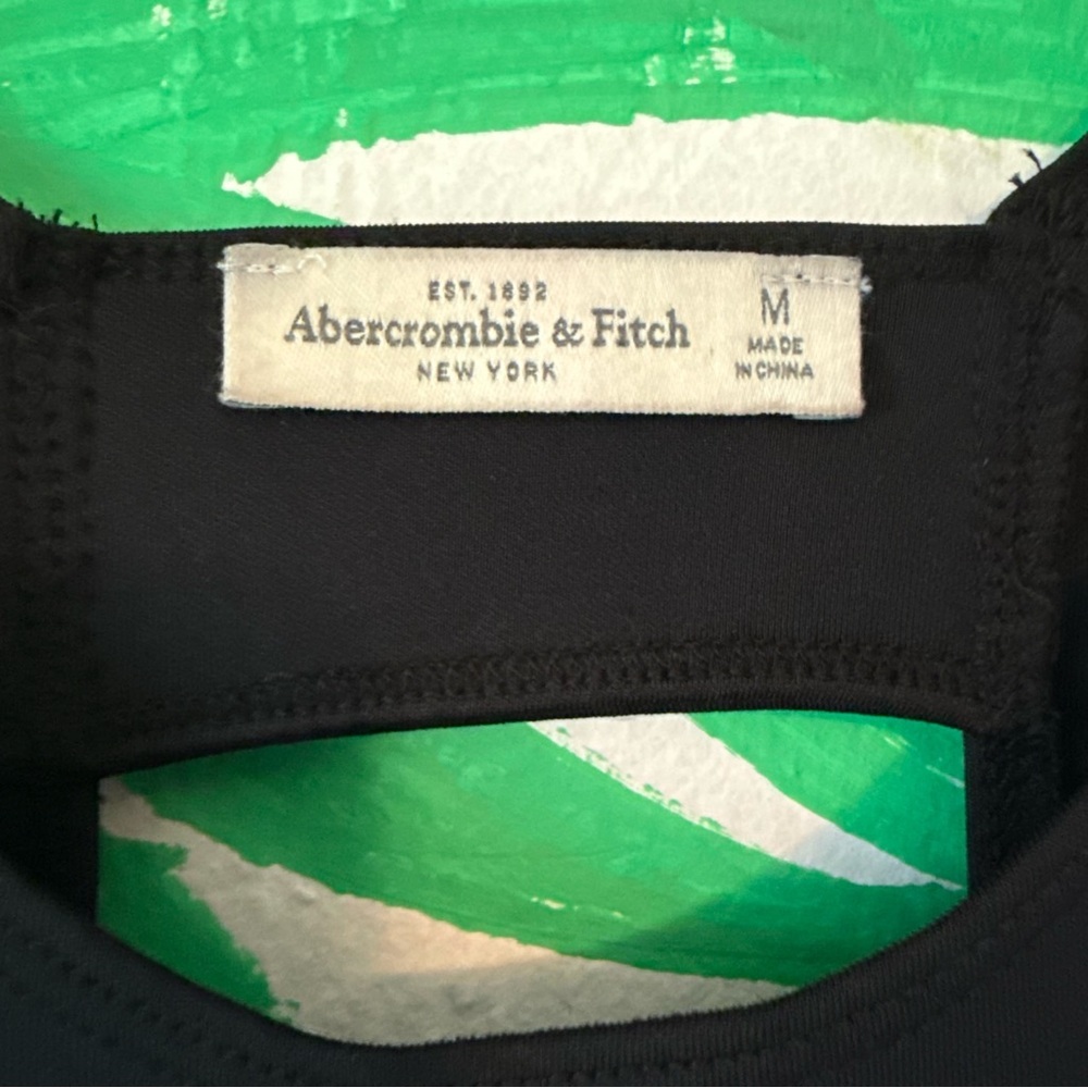 Abercrombie & Fitch Black Sleeveless Mini Dress - Picture 8 of 8